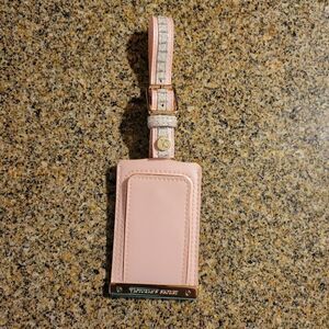 Victoria's secret Pink luggage tag i.d. leather snake